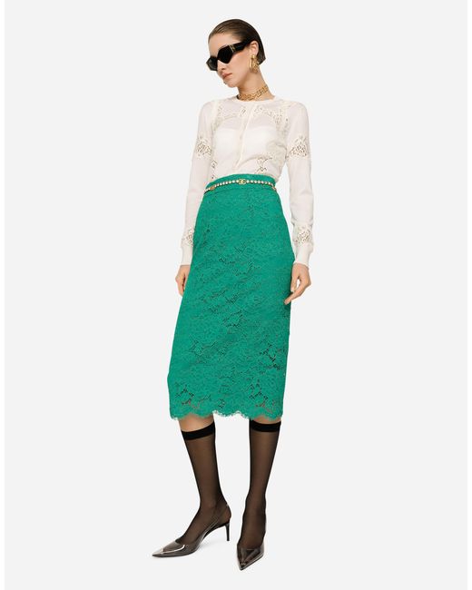 Dolce & Gabbana White Cashmere And Silk Cardigan