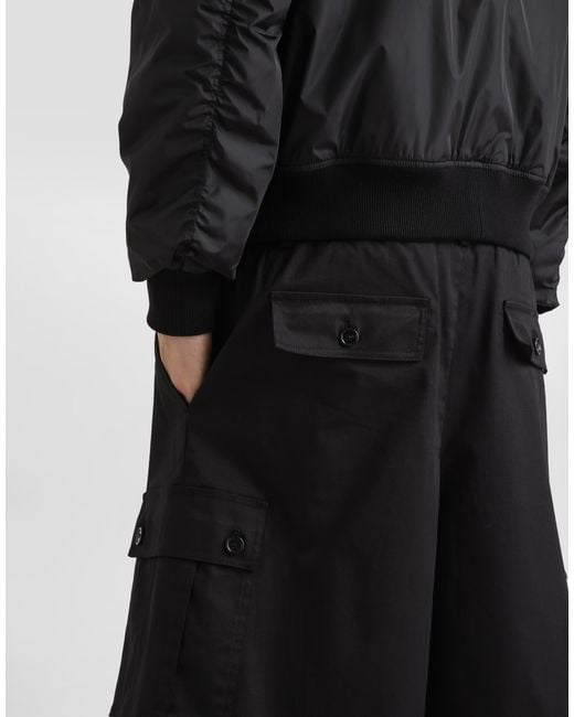 Dolce & Gabbana Cargo-Bermudas Aus Baumwolle in White für Herren