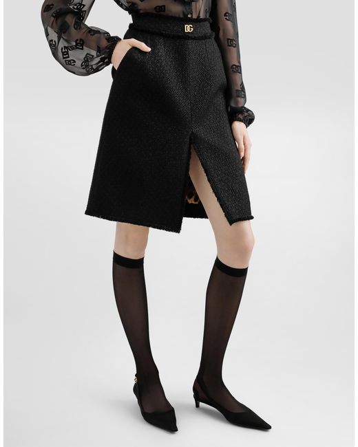 Gonna Midi di Dolce & Gabbana in Black