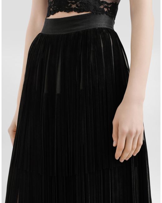 Dolce & Gabbana Black Organza Skirt