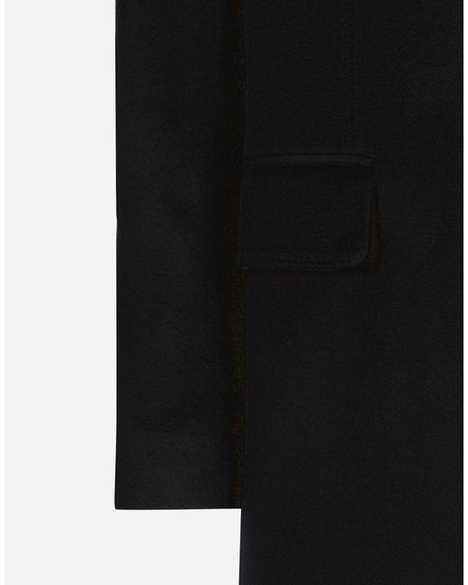 メンズ Dolce & Gabbana Single-Breasted Cashmere Coat Black