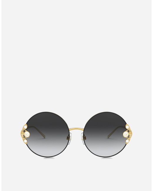 Filigree & Pearls Sunglasses di Dolce & Gabbana in Multicolor