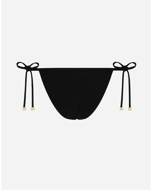 Dolce & Gabbana サイドストラップビキニボトム Black