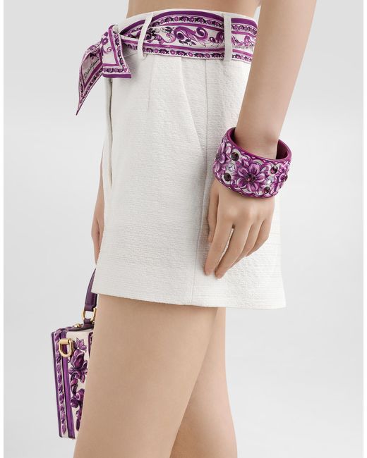 Dolce & Gabbana Majolica Bracelet Purple