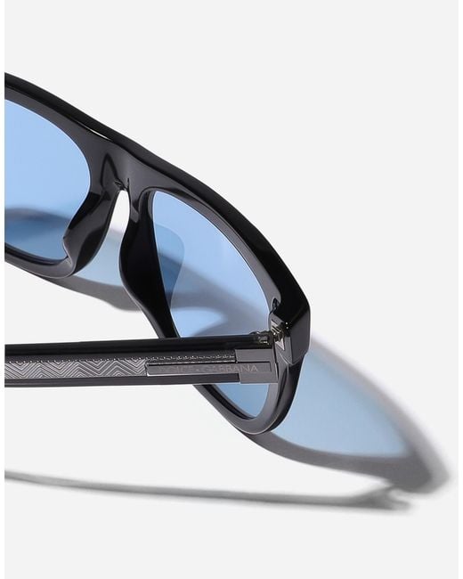Dolce & Gabbana Blue Maiolica Corallo Sunglasses for men
