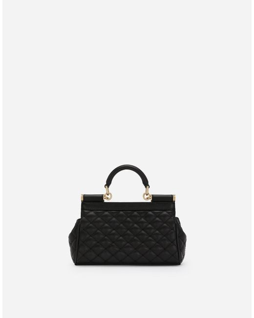Dolce & Gabbana Black Small Sicily Handbag