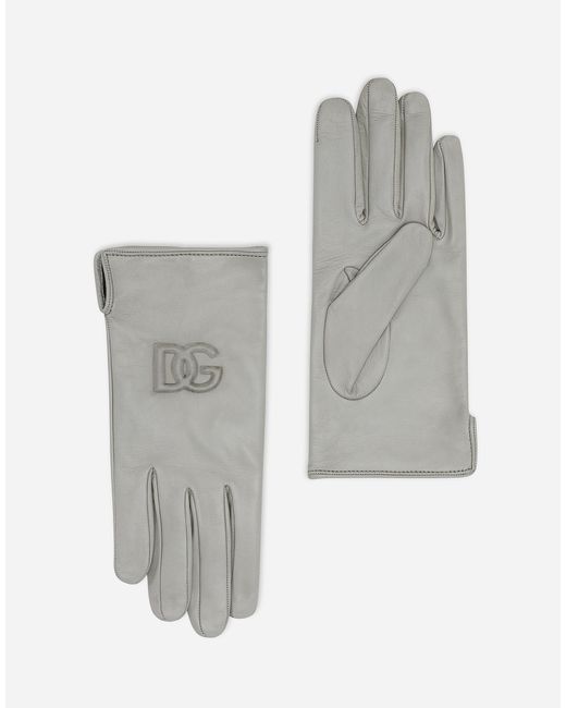 メンズ Dolce & Gabbana グラブ ナッパ Gray