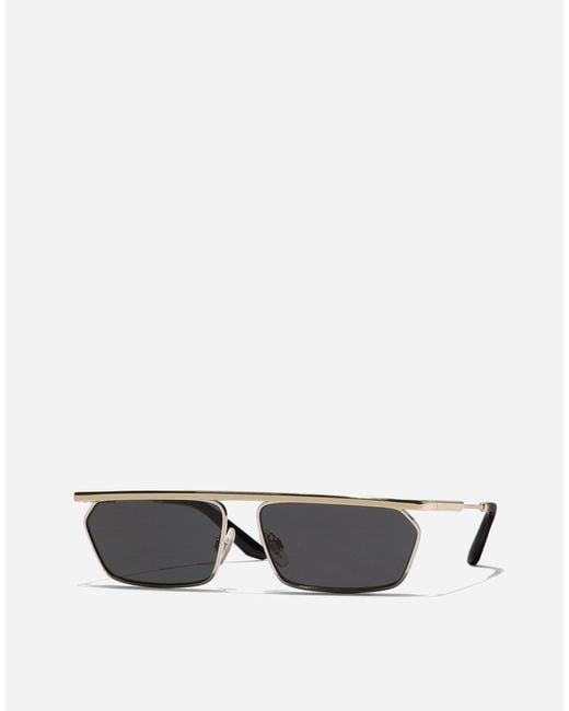 Lunettes De Soleil Metal Classic Dolce & Gabbana pour homme en coloris Gray
