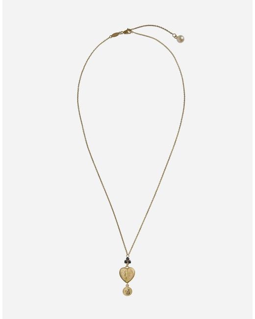 Dolce & Gabbana Multicolor Sicily Necklace 18-Carat And Sapphires