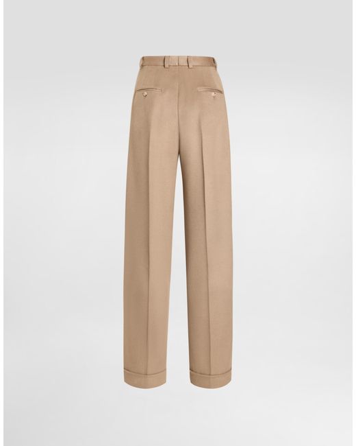 Dolce & Gabbana Natural Cashmere Trousers