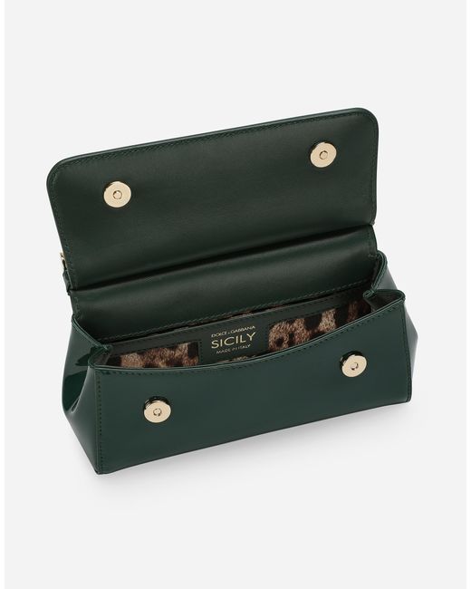 Dolce & Gabbana Green Henkeltasche Sicily Klein
