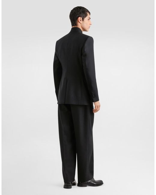 Dolce & Gabbana Black Pantalone for men