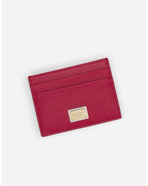 Dolce & Gabbana Pink Card Holder With Tag