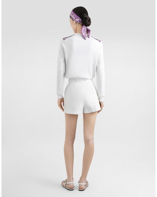 Dolce & Gabbana White Pantalone
