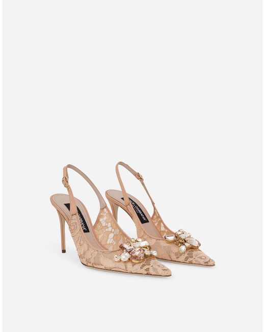 Dolce & Gabbana White Slingback