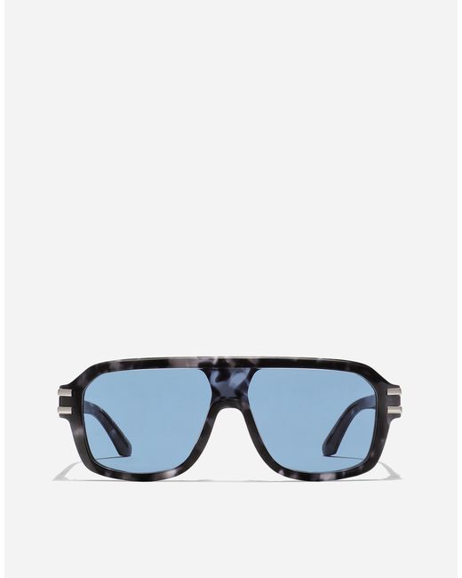 Occhiali Da Sole Dg Griffe di Dolce & Gabbana in Blue da Uomo