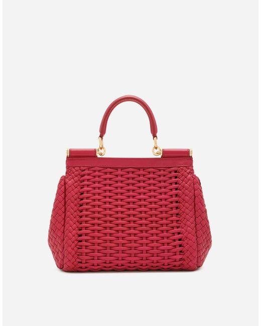 Dolce & Gabbana ハンドバッグ シシリー ミディアム Red