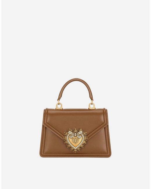 Dolce & Gabbana トップハンドルバッグ ディヴォーション スモール Natural