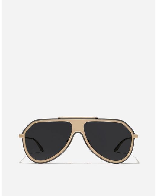 Lunettes De Soleil Metal Classic Dolce & Gabbana pour homme en coloris Black
