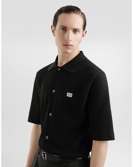 Dolce & Gabbana Black Cotton Shirt With Tag for men
