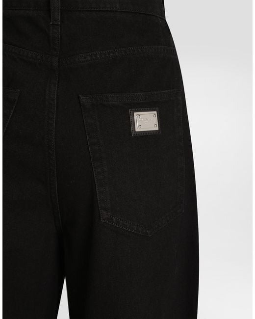 Dolce & Gabbana Black 5-Pocket Denim Trousers