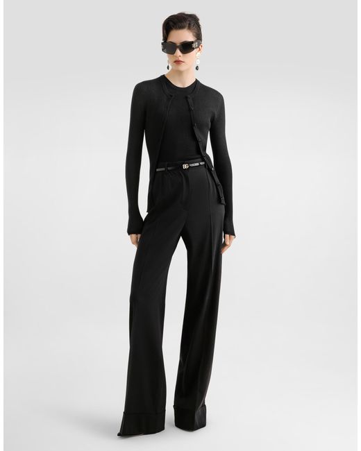 Dolce & Gabbana Black Cashmere Cardigan