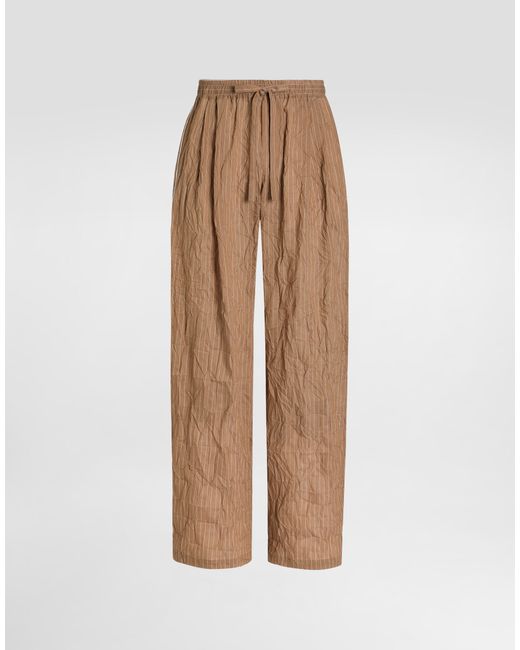 Dolce & Gabbana Natural Linen-Blend Vanity Trousers for men
