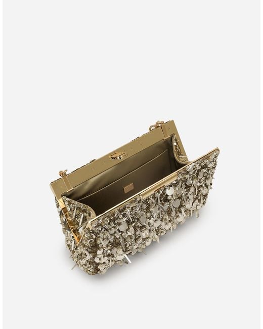 Dolce & Gabbana Metallic Medium Marlene Shoulder Bag