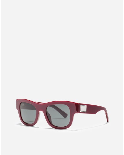 メンズ Dolce & Gabbana Dna Sunglasses Red