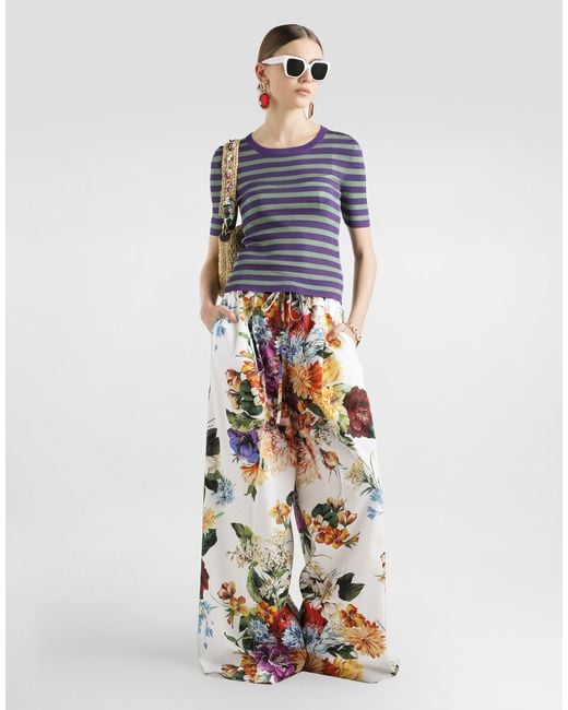 Dolce & Gabbana ビスコース プルオーバー Blue