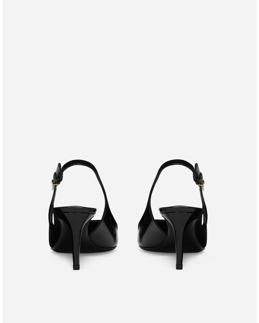 Dolce & Gabbana スリングバックパンプス エナメル White