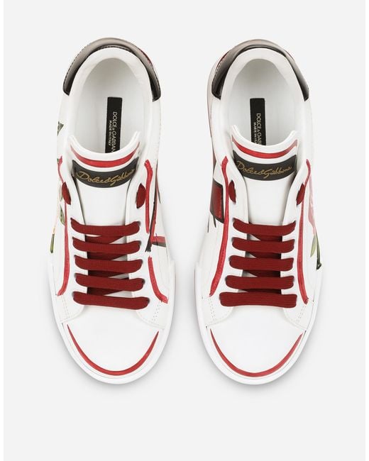 Dolce & Gabbana White Dglimited Portofino Sneakers