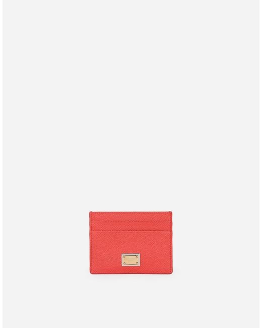 Dolce & Gabbana Red Card Holder With Tag