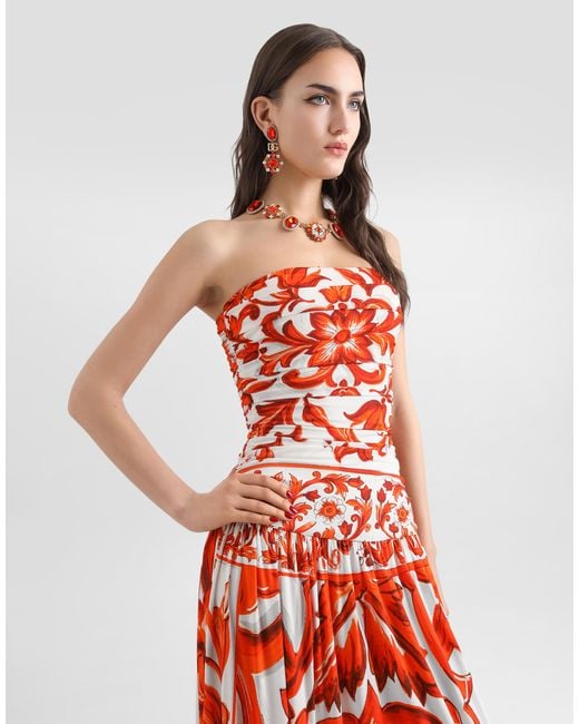 Dolce & Gabbana Red Abito