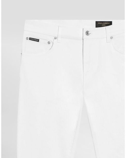 Dolce & Gabbana White Pantalone for men