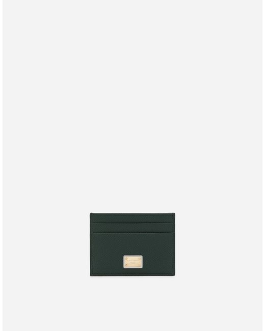 Dolce & Gabbana Green Card Holder With Tag