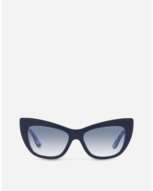 Dolce & Gabbana Blue New Print Sunglasses