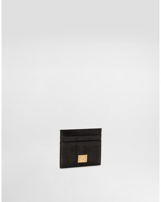 Dolce & Gabbana White Eel Card Holder