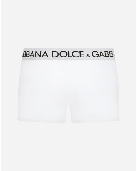 Dolce & Gabbana Boxershorts Bi-Elastische Baumwolle in White für Herren