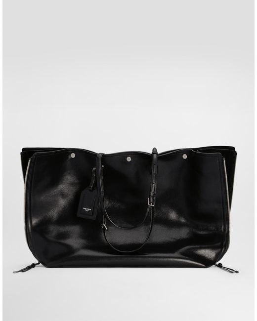 Atene Calfskin Shopping Bag Dolce & Gabbana pour homme en coloris Black