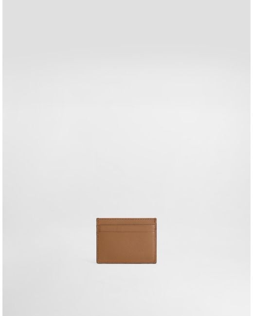 Dolce & Gabbana White Woven Dg Logo Card Holder