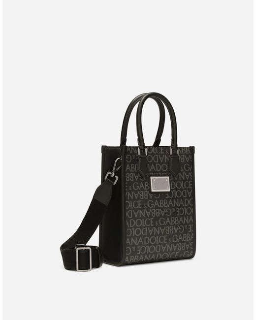 Sac À Main En Coton À Logo En Jacquard Dolce & Gabbana pour homme en coloris Black