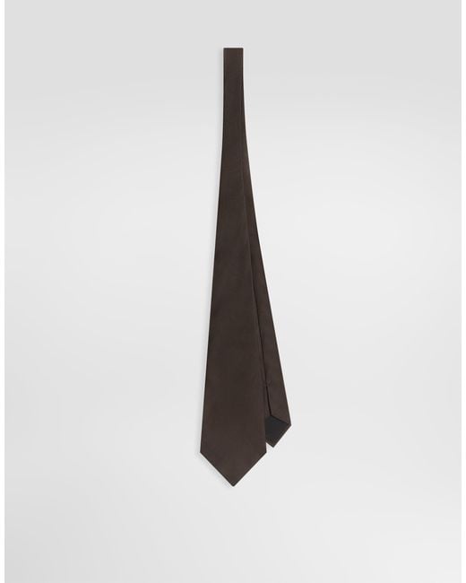 Dolce & Gabbana White Satin Tie for men