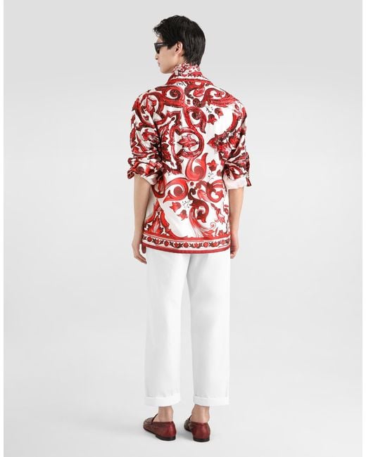 Dolce & Gabbana Red Camicia for men