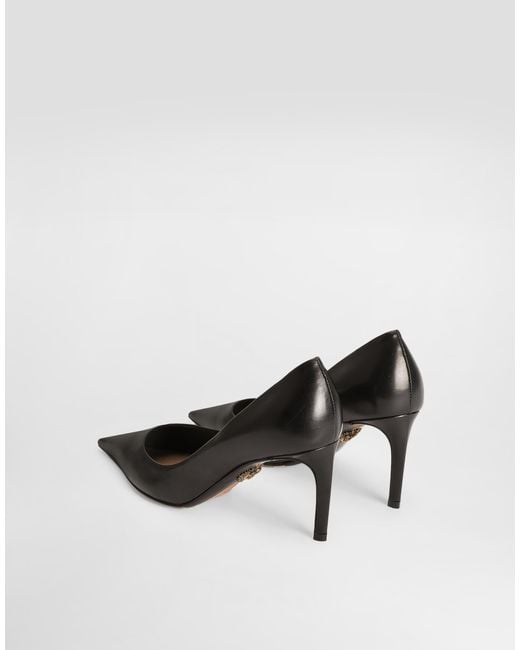 Dolce & Gabbana White Devotion Calfskin Pumps