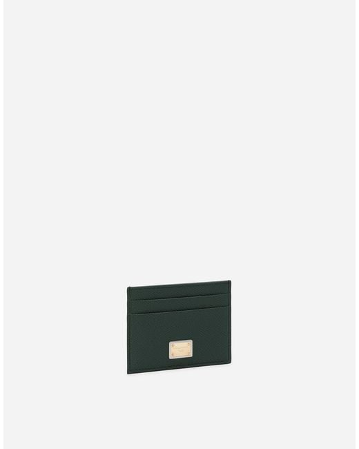 Dolce & Gabbana Green Card Holder With Tag