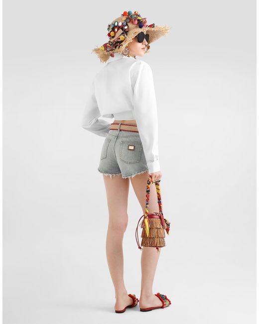 Dolce & Gabbana Blue Denim Shorts