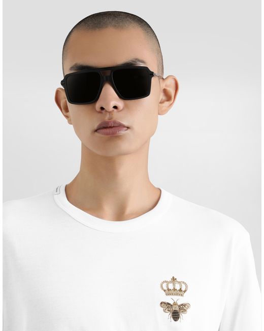 Dolce & Gabbana White T-Shirt M/Corta Giro for men