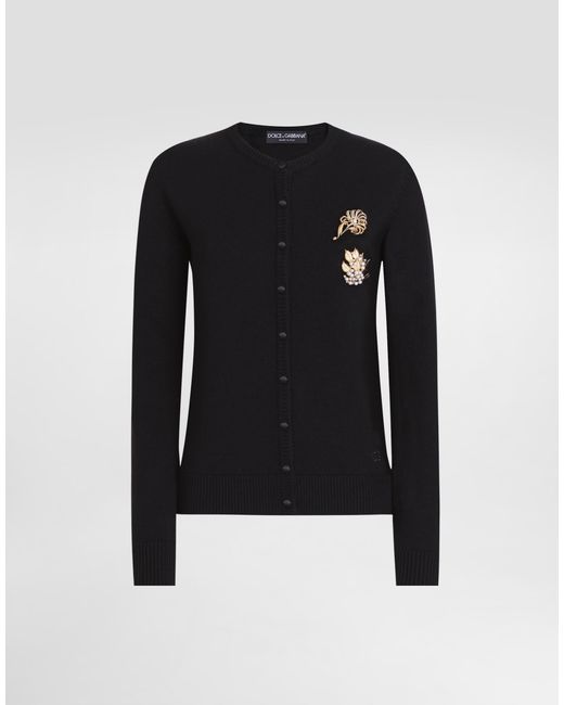 Dolce & Gabbana Black Wool Cardigan