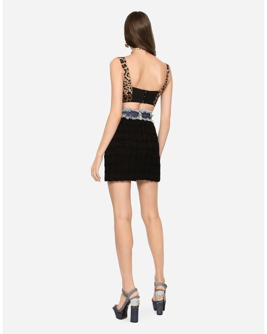 Dolce & Gabbana Multicolor Short Bustier Top